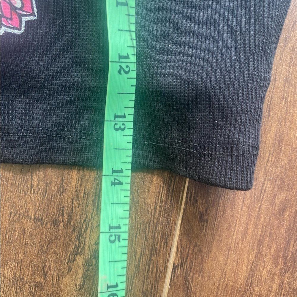 2/$10 Forever 21 Black Cropped Stay Wild Tank Small - Picture 9 of 9